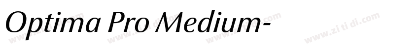 Optima Pro Medium字体转换
